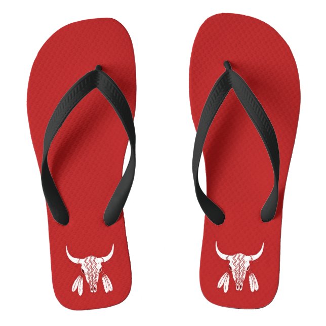 Chanclas Red Ghost Dance Búfalos anchos flip flops (Plantilla)