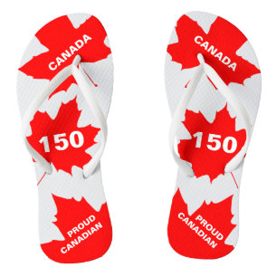 Chanclas Red Maple Leaf Orgulloso personalizable gracioso c