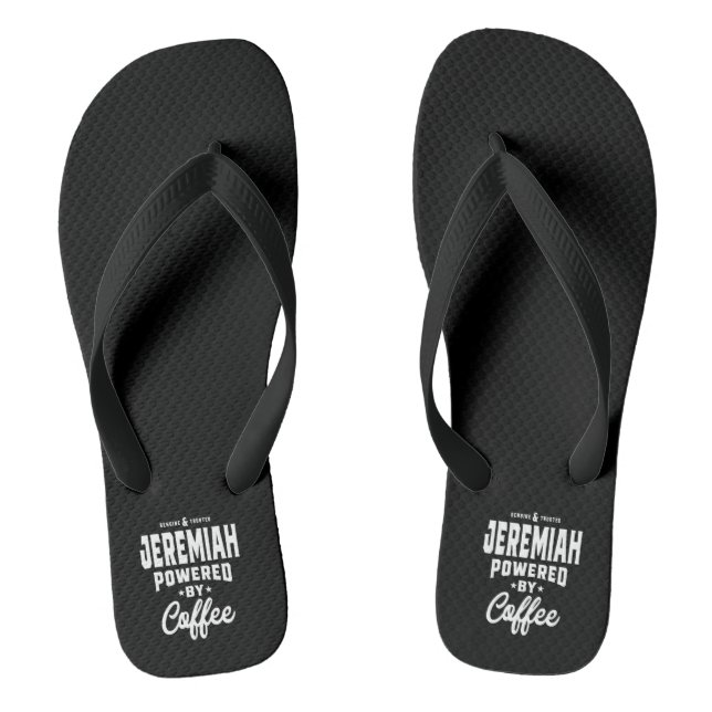 Chanclas Regalo de cumpleaños con el nombre personalizado d (Plantilla)