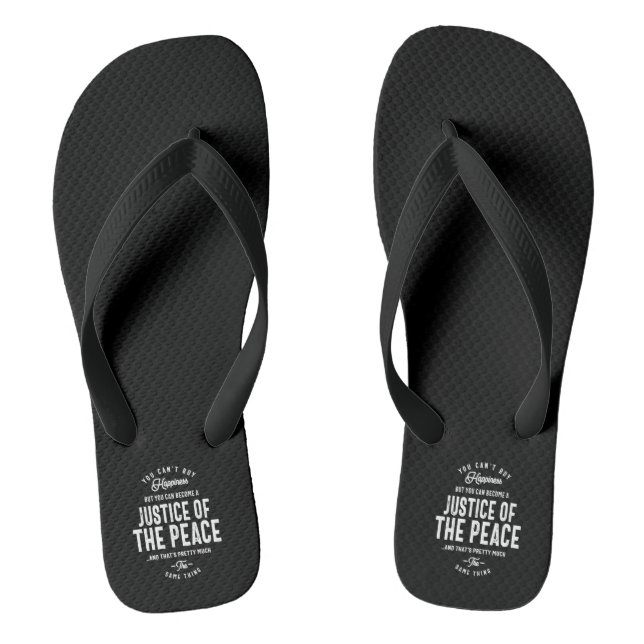 Chanclas Regalo De Título De Trabajo De Justicia De Paz (Plantilla)