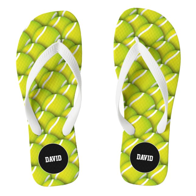 Chanclas Regalo deportivo de patrón de tenis Guay personali (Plantilla)