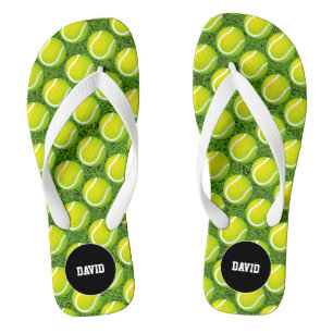 Chanclas Regalo deportivo del patrón de tenis verde Guay