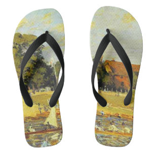 Chanclas Regata en Hampton Court Alfred Sisley Póster