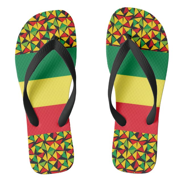 Chanclas Reggae Flip-Flops Rasta Vibrations  (Plantilla)