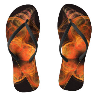 Chanclas relámpagos arte abstracto