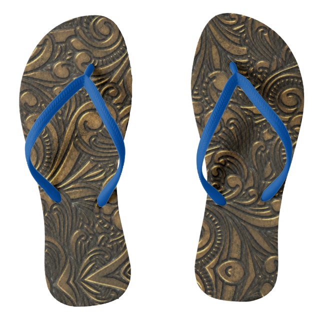 Chanclas Remolinos de Bronce Friki Grunge Steampunk de Cien (Plantilla)