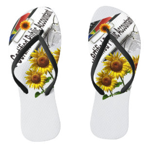 Chanclas Renunciante de girasol Flip Flops