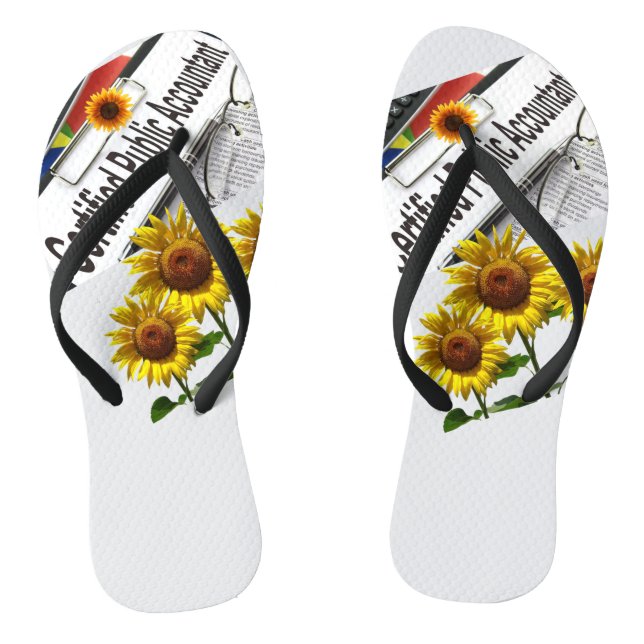 Chanclas Renunciante de girasol Flip Flops (Plantilla)