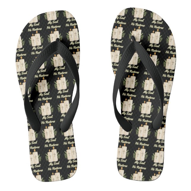 Chanclas Restaura mi cita de la Biblia del Alma (Plantilla)