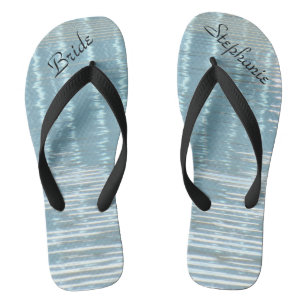 Chanclas Resumen Agua Boda Novia Personalizado Flip Flops