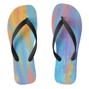 Chanclas Resumen Azul y Naranja