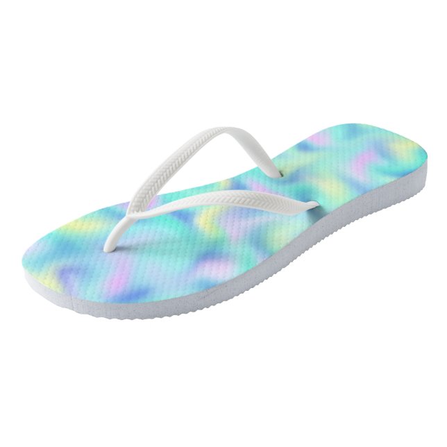 Chanclas Resumen Bonito Pastel Swirls (Angular)