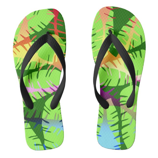 CHANCLAS RESUMEN BOTÁNICO HOJAS DE PLÁTANO (Plantilla)
