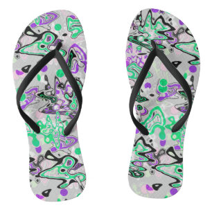 Chanclas Resumen de brocha de salpicadura moderna de moda
