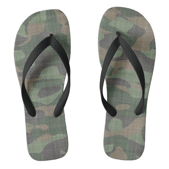 Chanclas Resumen de camo en bruto (Plantilla)