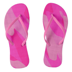 Chanclas resumen de camo rosa