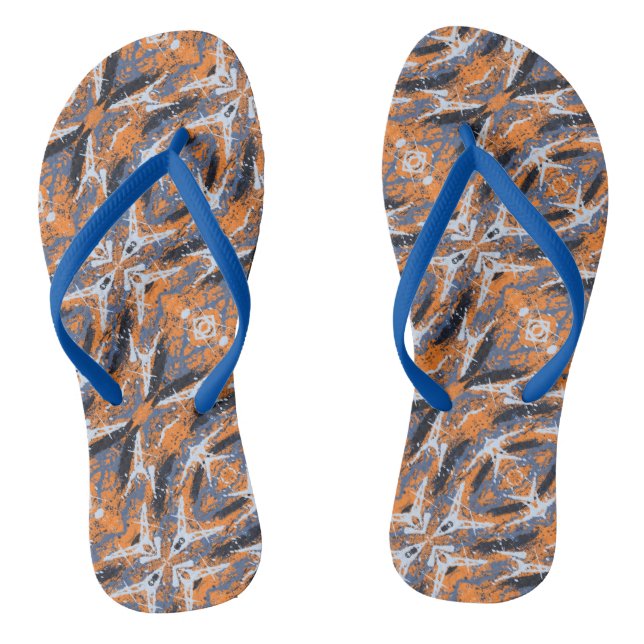 Chanclas Resumen de colores contrastantes. (Plantilla)