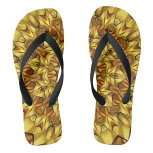 Chanclas Resumen de la época de Mandala dorada Diseño-63495