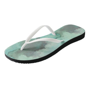 Chanclas Resumen de mármol turquesa