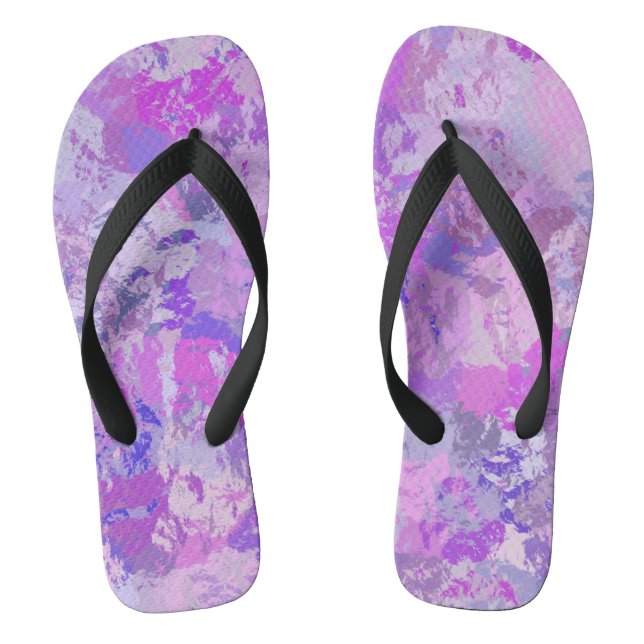 Chanclas Resumen de moda Camo Pink Purple Blue (Plantilla)