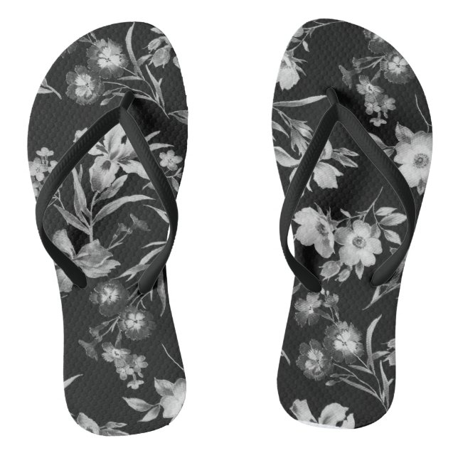Chanclas Resumen de patrón floral (Plantilla)