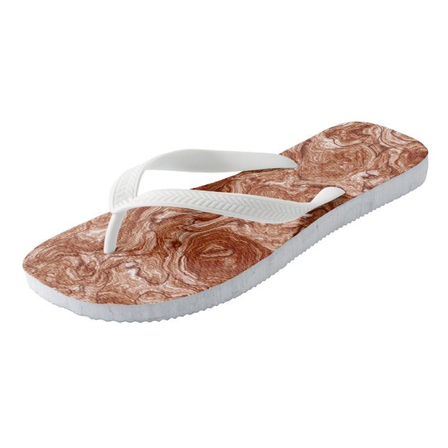 Chanclas Resumen de Rust Marble Swirl (Angular)