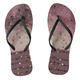 Chanclas Resumen, marrón, rosa, marrón rosa