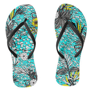 Chanclas Resumen moderno Arte floral exótico