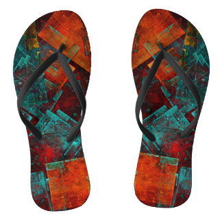 Chanclas Resumen Patrón artístico moderno de Guay colorido