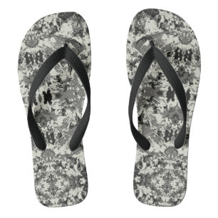 Chanclas Resumen Patrón exclusivo negro y blanco