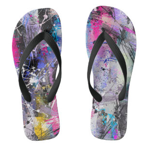 Chanclas Resumen Pintura de color grungo