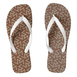 Chanclas Resumen retro de patrón moderno de mediados del si