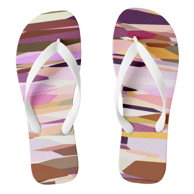 Chanclas Resumen rosa, púrpura y Naranja (Plantilla)