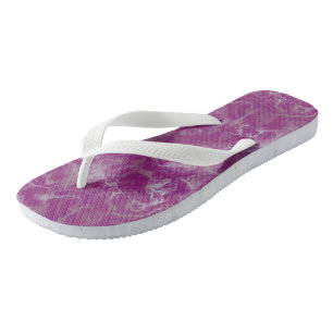 Chanclas resumen rosa y blanco