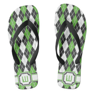 Chanclas Retro Argyle Flip Flops