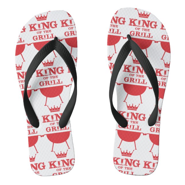 Chanclas Rey Del Grill, Rojo (Plantilla)