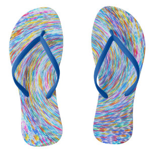 Chanclas Rhine Stone Swirl Flip Flops