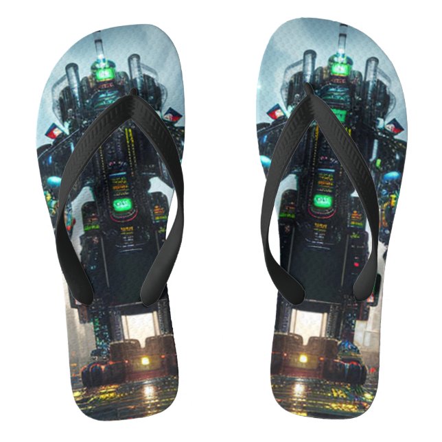 Chanclas Robot 4 flip flops anchos (Plantilla)