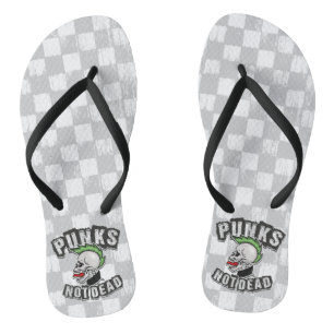 Chanclas Rockero de Punk Mohawk sin cráneo muerto