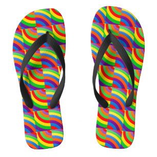 CHANCLAS ROCKING RAINBOW SOCK PATRONES PEQUEÑOS