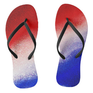 Chanclas Rojo, blanco y azul