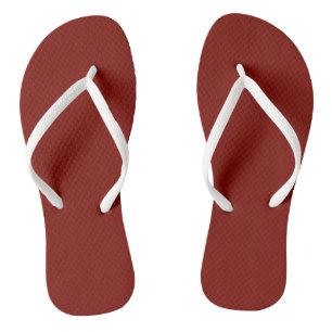 Chanclas Rojo de grano (color sólido)