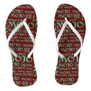Chanclas Rojo mojo de las bobinas