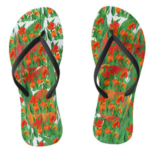 Chanclas Rojo Tulipano Flip Flop