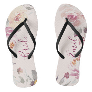 Chanclas Romántico jardín de novia floral