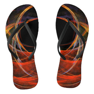 Chanclas Rompiendo el arte abstracto del círculo