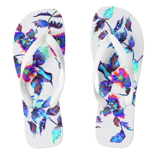 Chanclas Rosa azul de época (Plantilla)