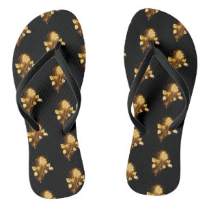 Chanclas Rosa de oro (rosa de oro)