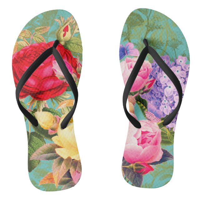 Chanclas Rosa Galore Print (Plantilla)