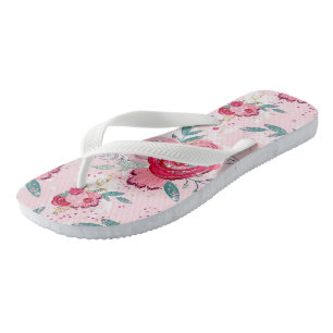 Chanclas Rosa Purpurina rosa y rosa claro caliente